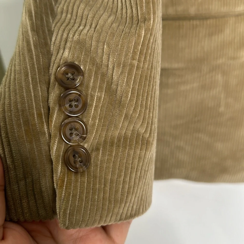 Chaps Ralph Lauren beige corduroy men blazer size 44R